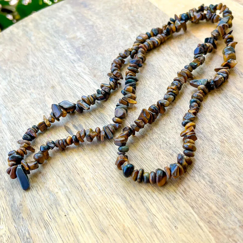 Yellow Tiger Eye Pendant Necklace