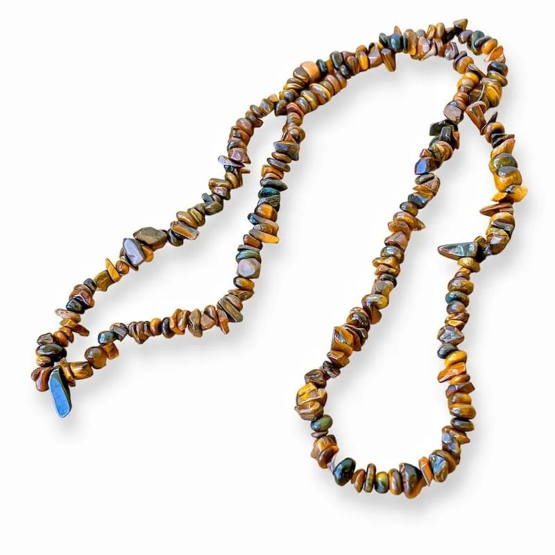 Yellow Tiger Eye Pendant Necklace