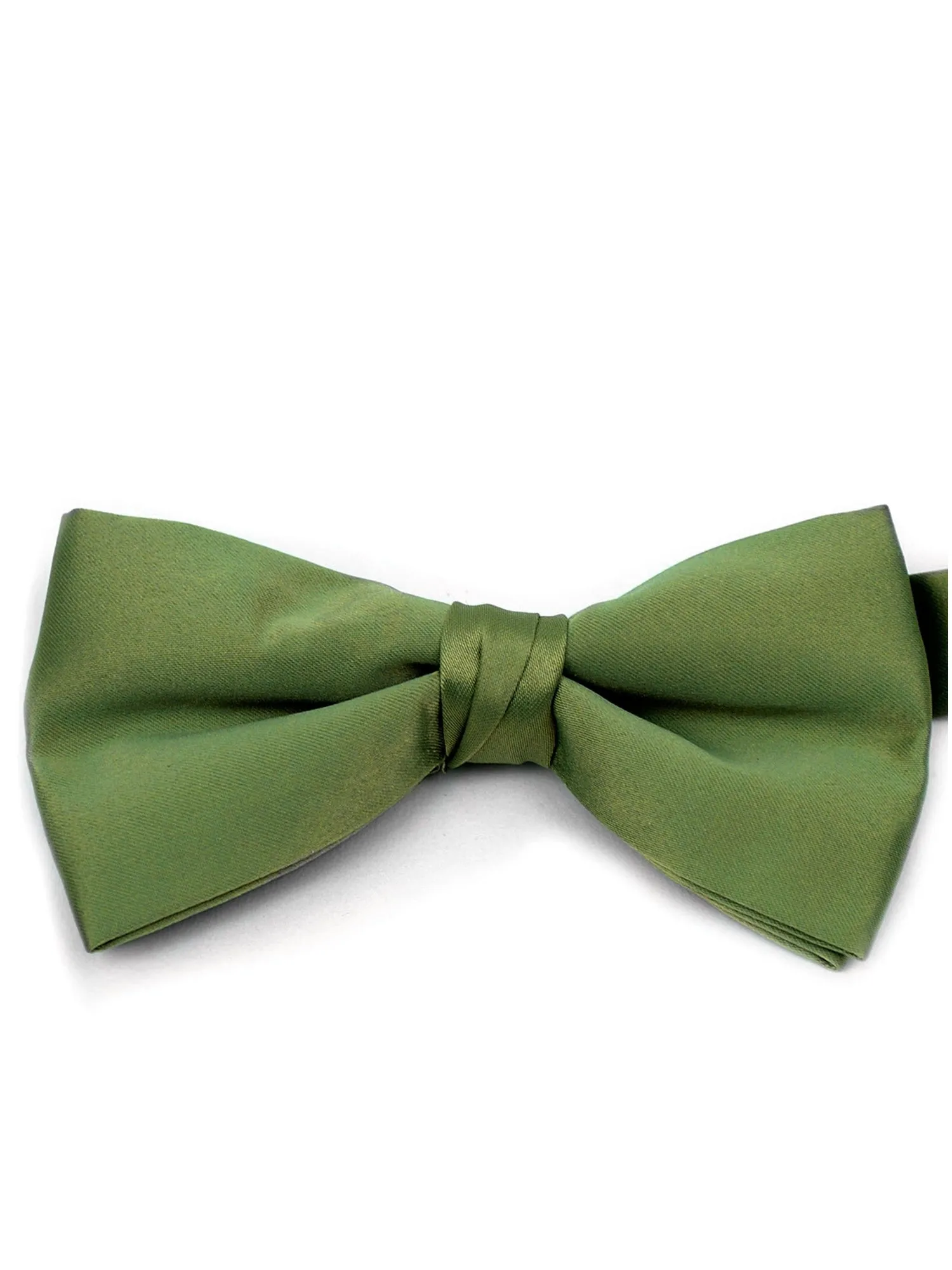 Young Boy's Pre-tied Adjustable Length Bow Tie - Formal Tuxedo Solid Color