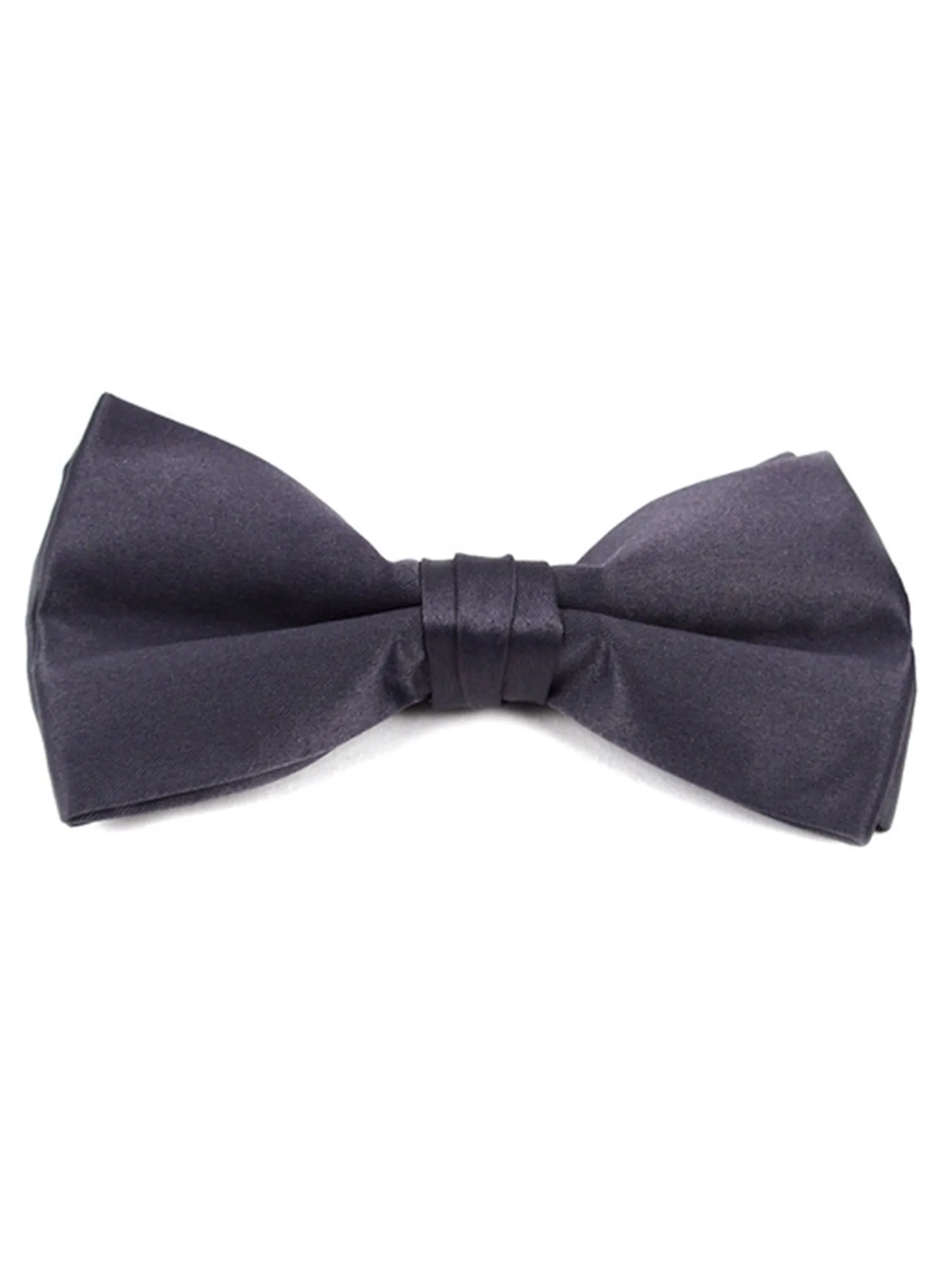 Young Boy's Pre-tied Adjustable Length Bow Tie - Formal Tuxedo Solid Color