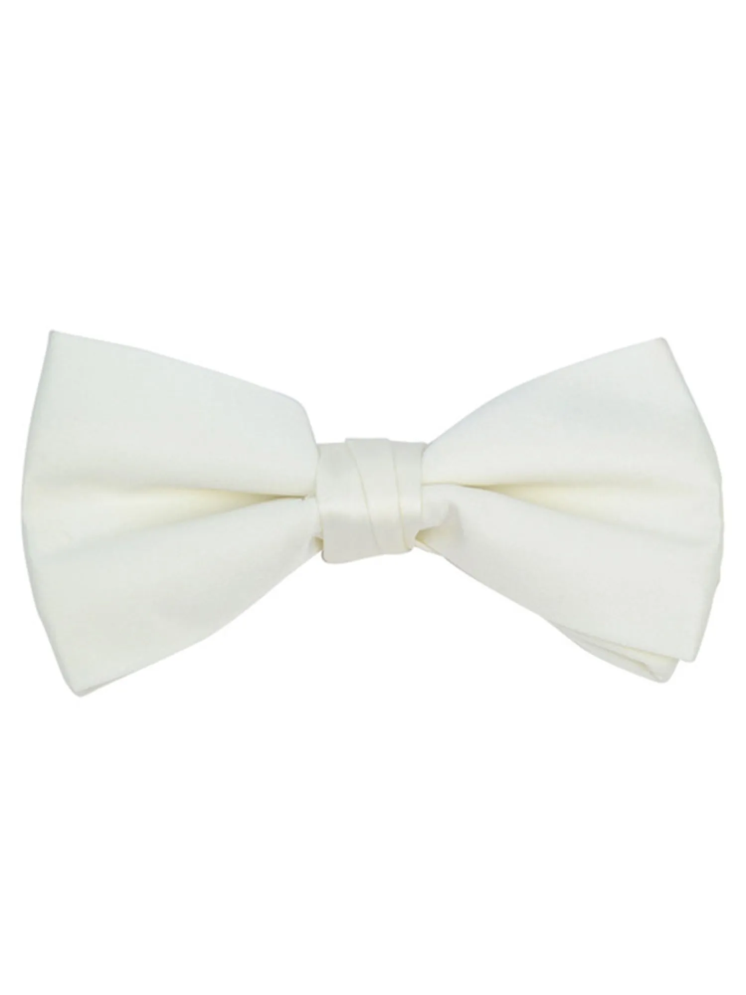 Young Boy's Pre-tied Adjustable Length Bow Tie - Formal Tuxedo Solid Color