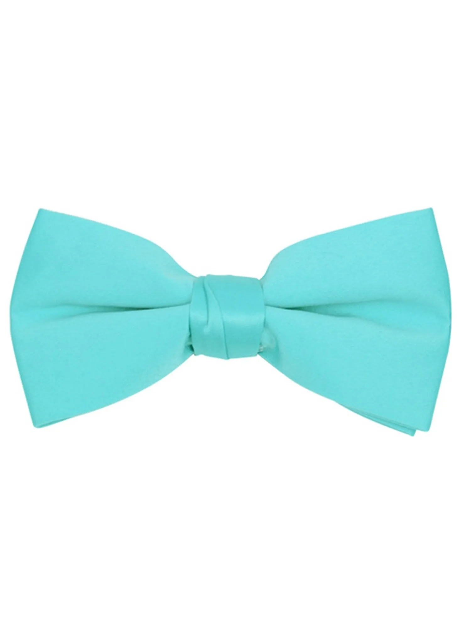 Young Boy's Pre-tied Adjustable Length Bow Tie - Formal Tuxedo Solid Color