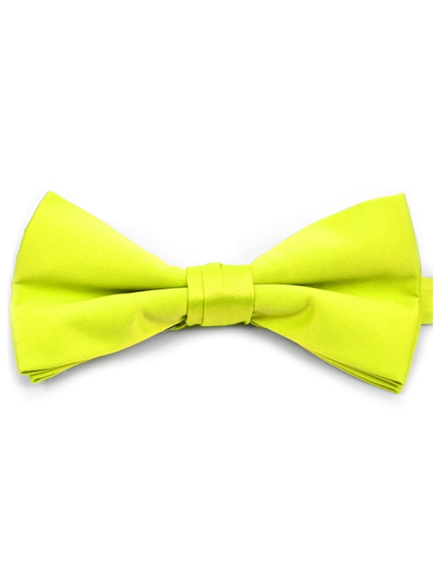 Young Boy's Pre-tied Adjustable Length Bow Tie - Formal Tuxedo Solid Color