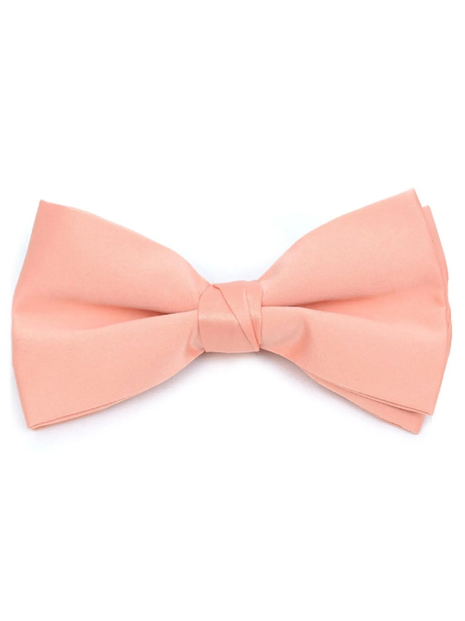 Young Boy's Pre-tied Adjustable Length Bow Tie - Formal Tuxedo Solid Color