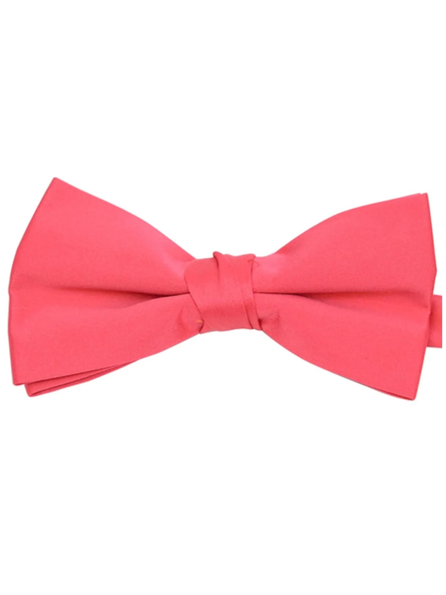 Young Boy's Pre-tied Adjustable Length Bow Tie - Formal Tuxedo Solid Color