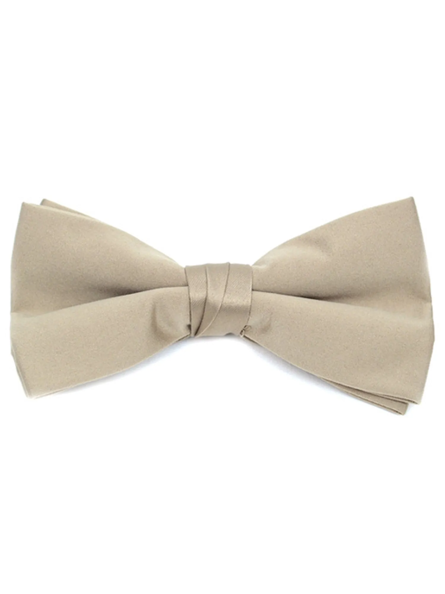 Young Boy's Pre-tied Adjustable Length Bow Tie - Formal Tuxedo Solid Color