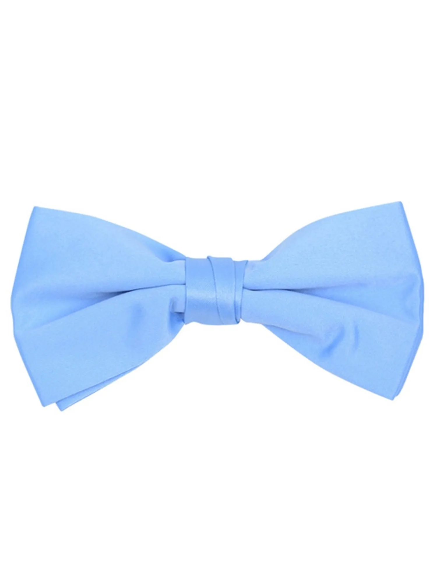 Young Boy's Pre-tied Adjustable Length Bow Tie - Formal Tuxedo Solid Color