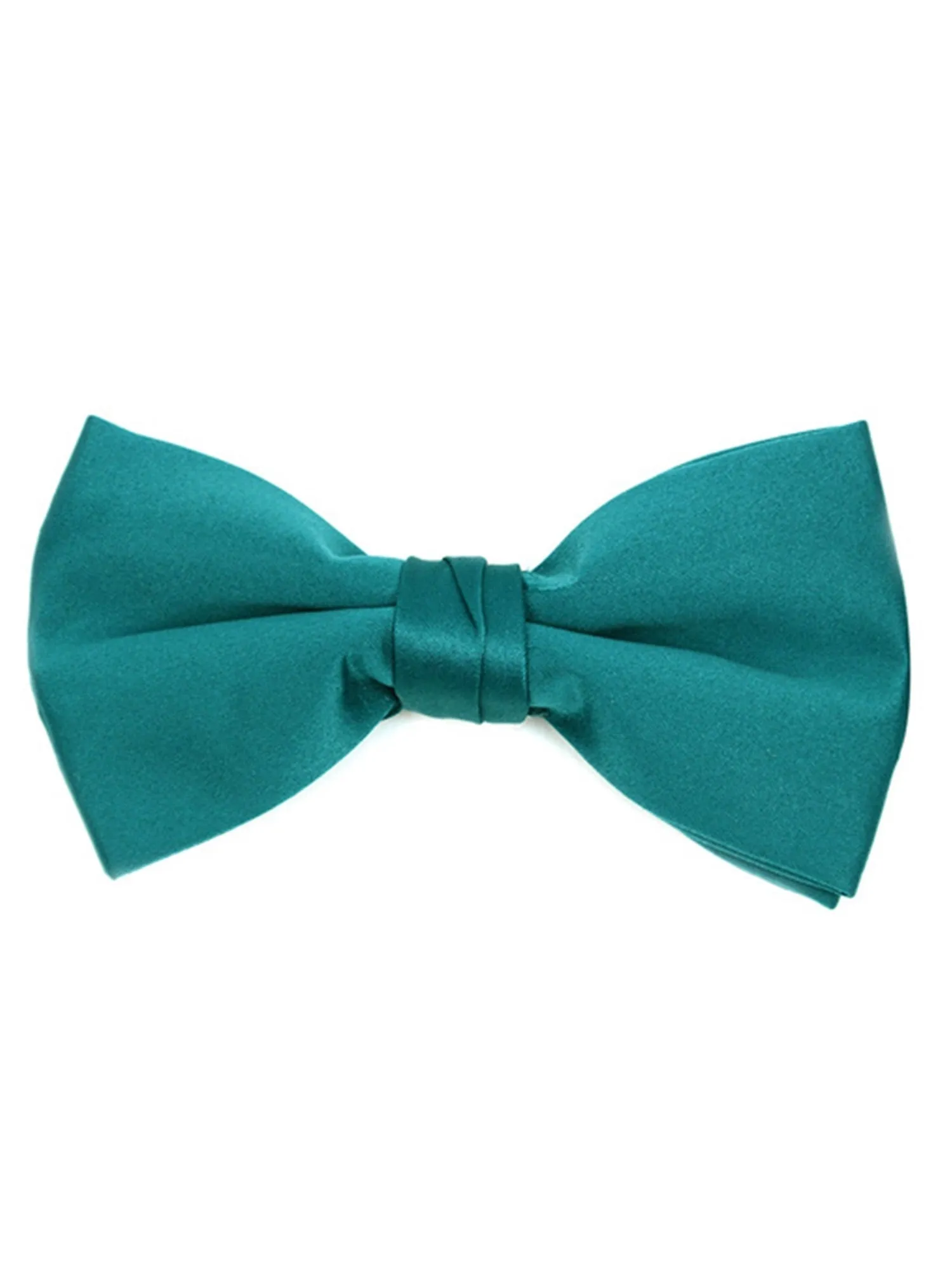 Young Boy's Pre-tied Adjustable Length Bow Tie - Formal Tuxedo Solid Color